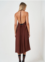 NFP Silk Charmeuse Halter Dress