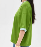 ESSENTIEL ANTWERP JEFINITELY KNIT TSHIRT SPIRULINA