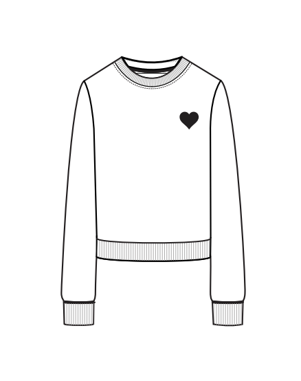 HEART SWEATSHIRT