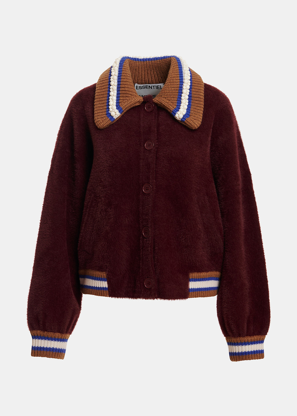 KAMORE KNIT JACKET WITH COLLAR