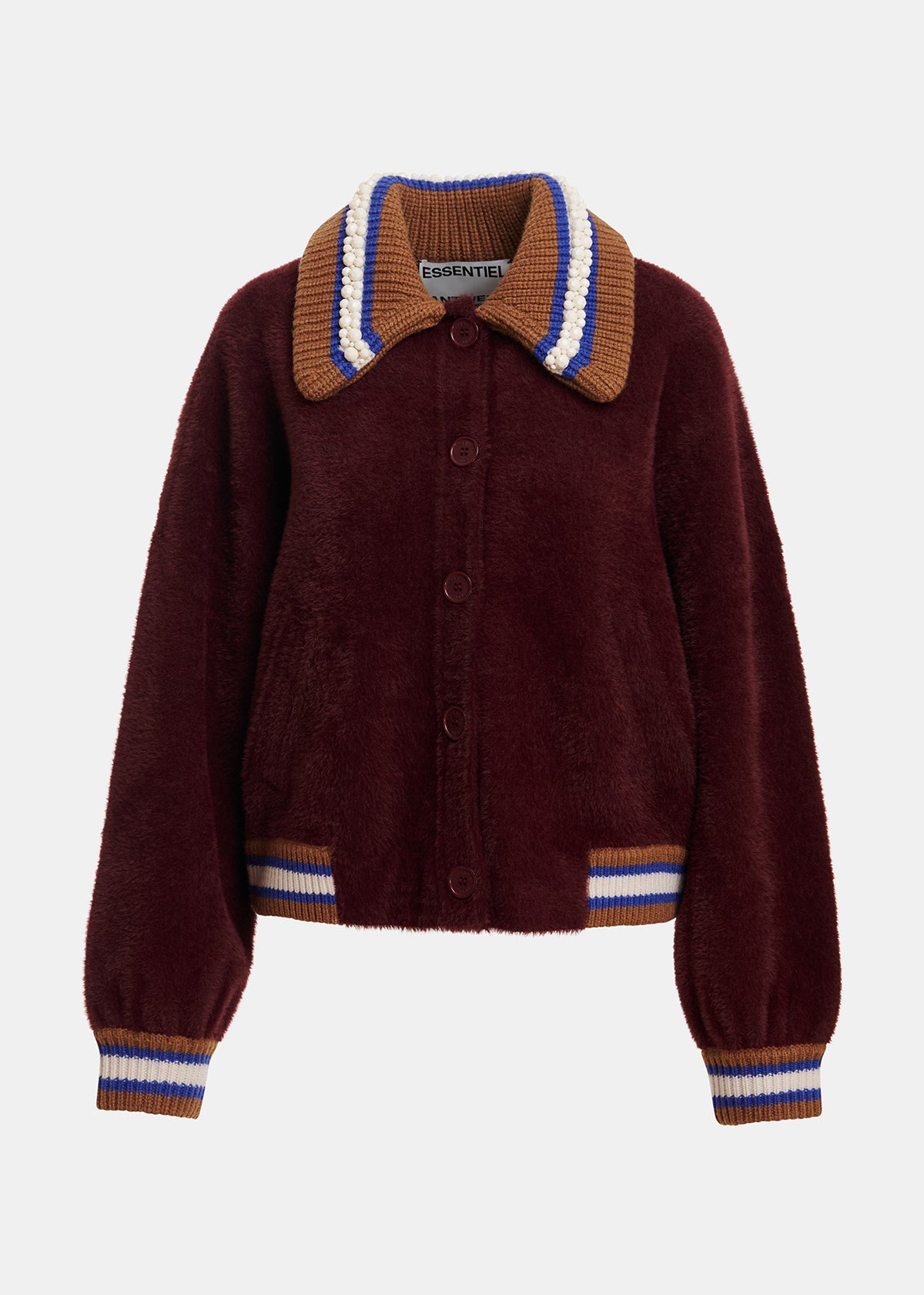 KAMORE KNIT JACKET WITH COLLAR