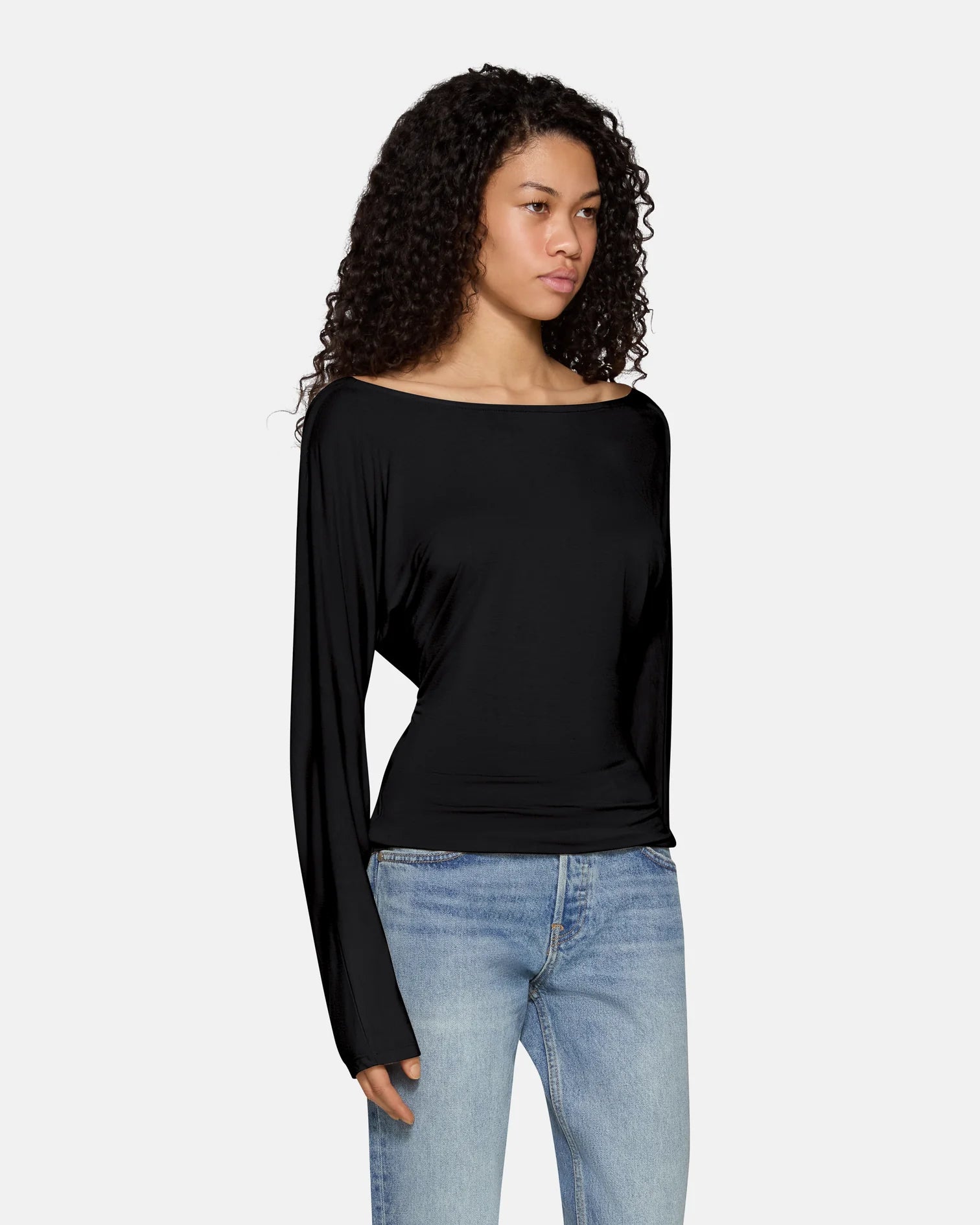EB Denim Zinnia Long Sleeve Black