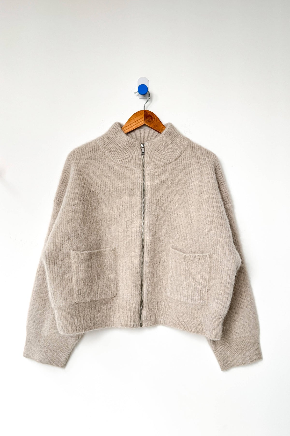 Le Bon Shoppe Alpaca Zip Front Jacket