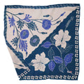 Full Hand Drawn Batik Tulis Bandana Authentic, 21", 100% Soft Cotton, Hibiscus Poppy Flowers , Pagi Sore