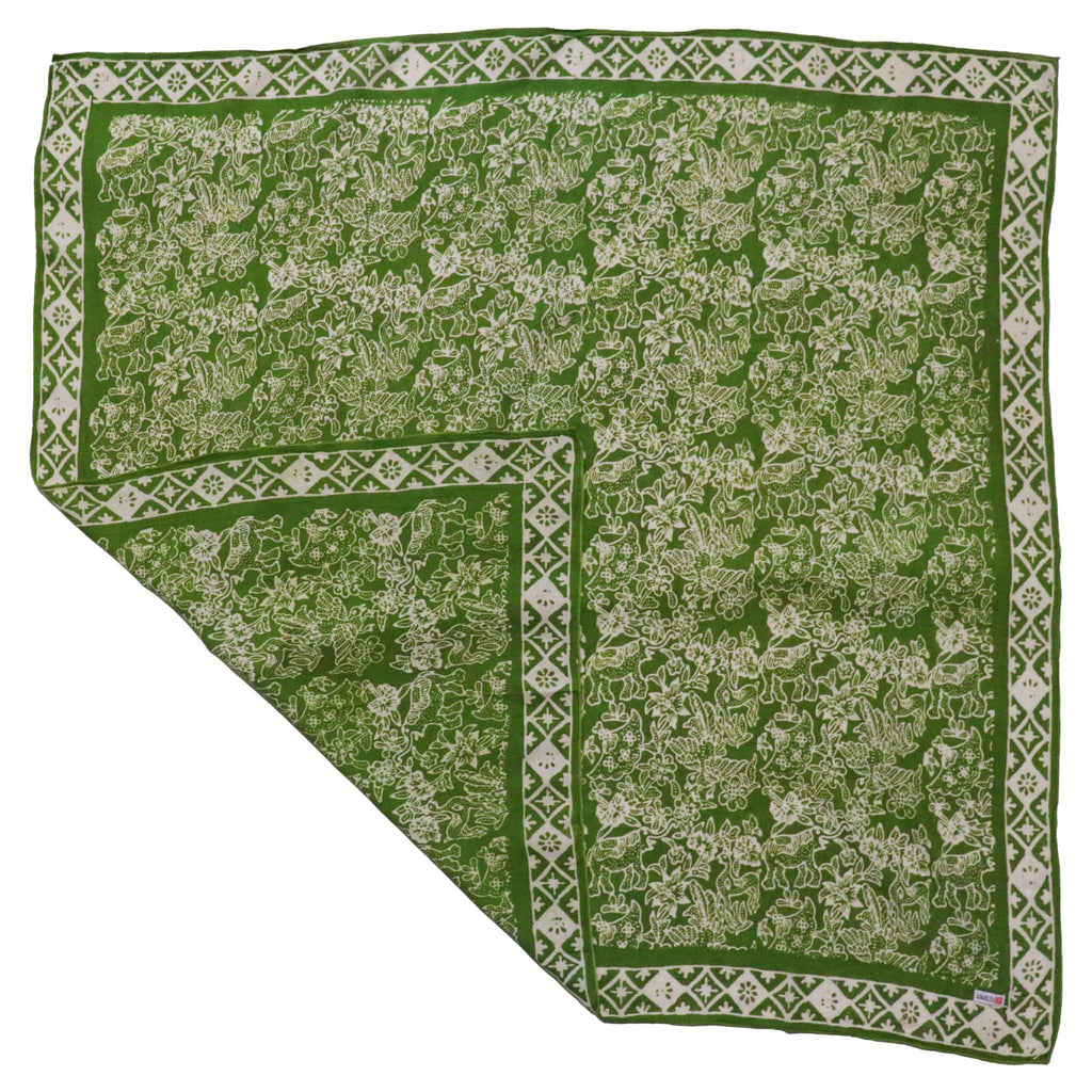 Kasih Large 39" Hand Dyed Batik Bandana, 100% Soft Cotton, Assorted Colors