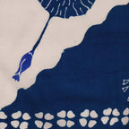 Full Hand Drawn Batik Tulis Bandana Authentic, 21", 100% Soft Cotton, Hibiscus Poppy Flowers , Pagi Sore