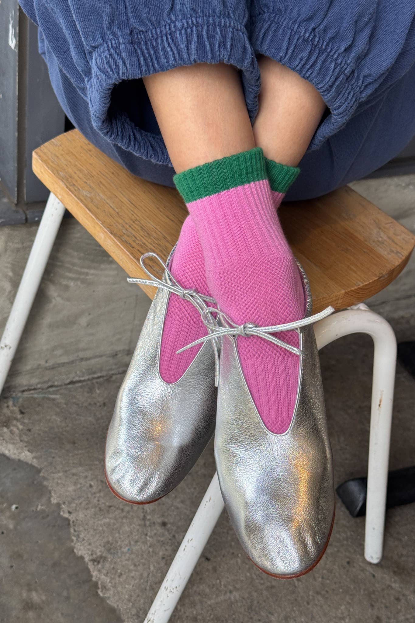 Le Bon Shoppe Color Block Girlfriend Socks