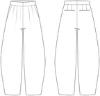KONSTRUCTIVE BARREL LEG PANTS