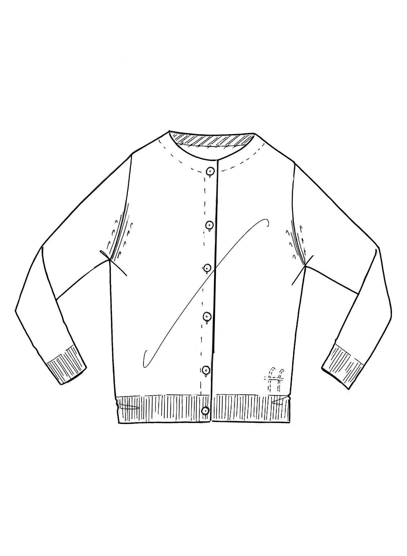 wool cashmere gauze small cardigan