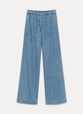 cavalry denim loose elasticated pants