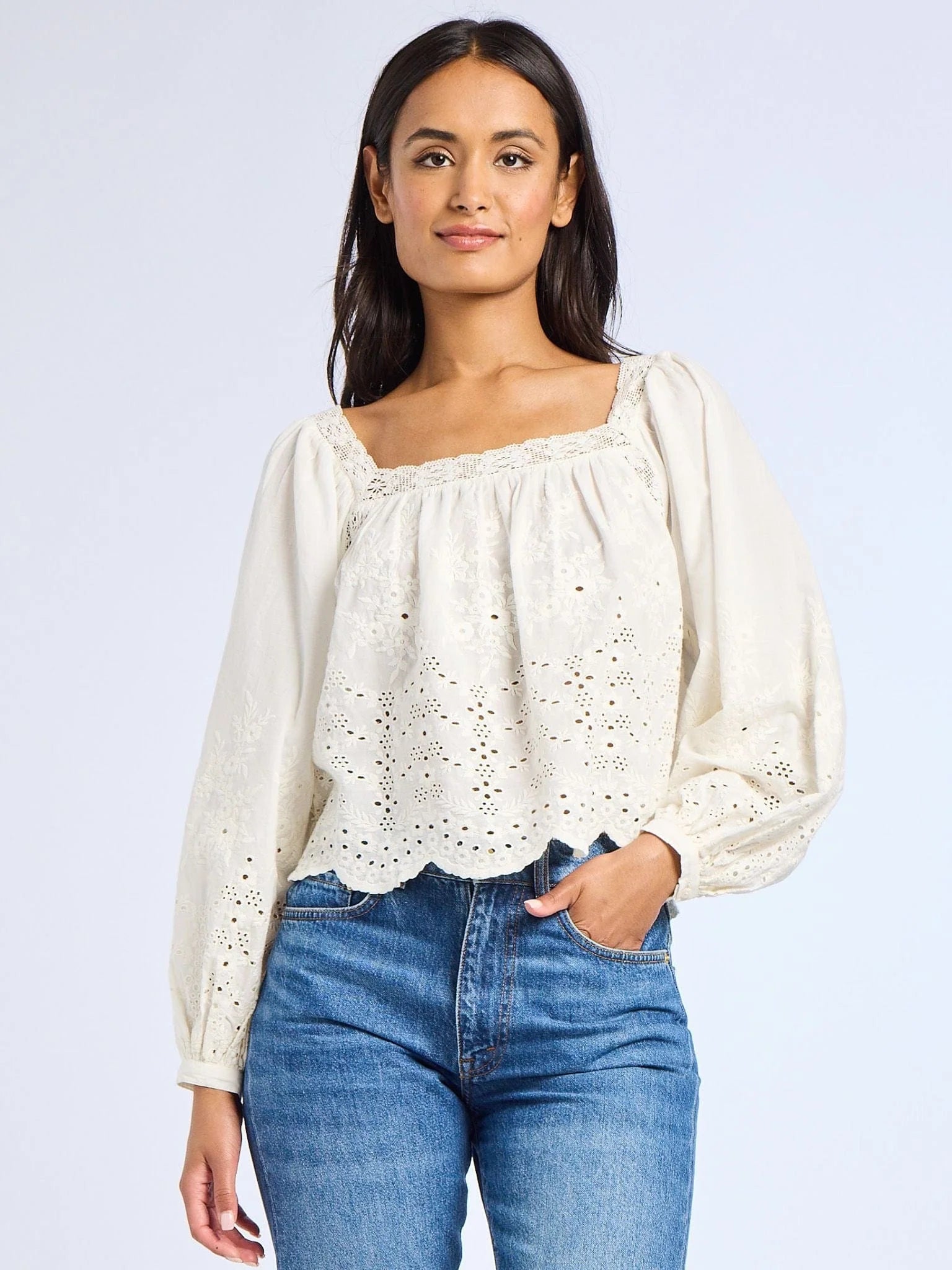 Mille Maureen Top White