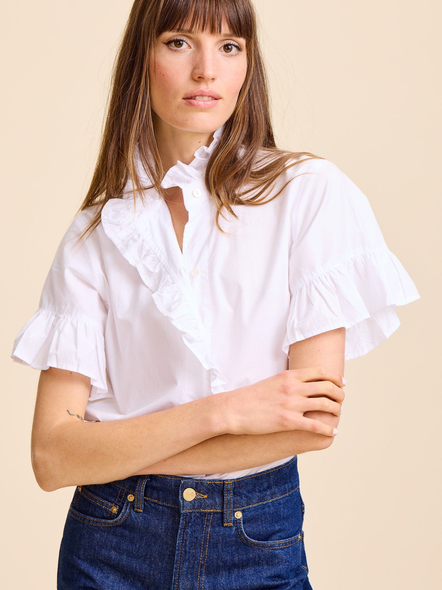 Mille Vanessa Top White