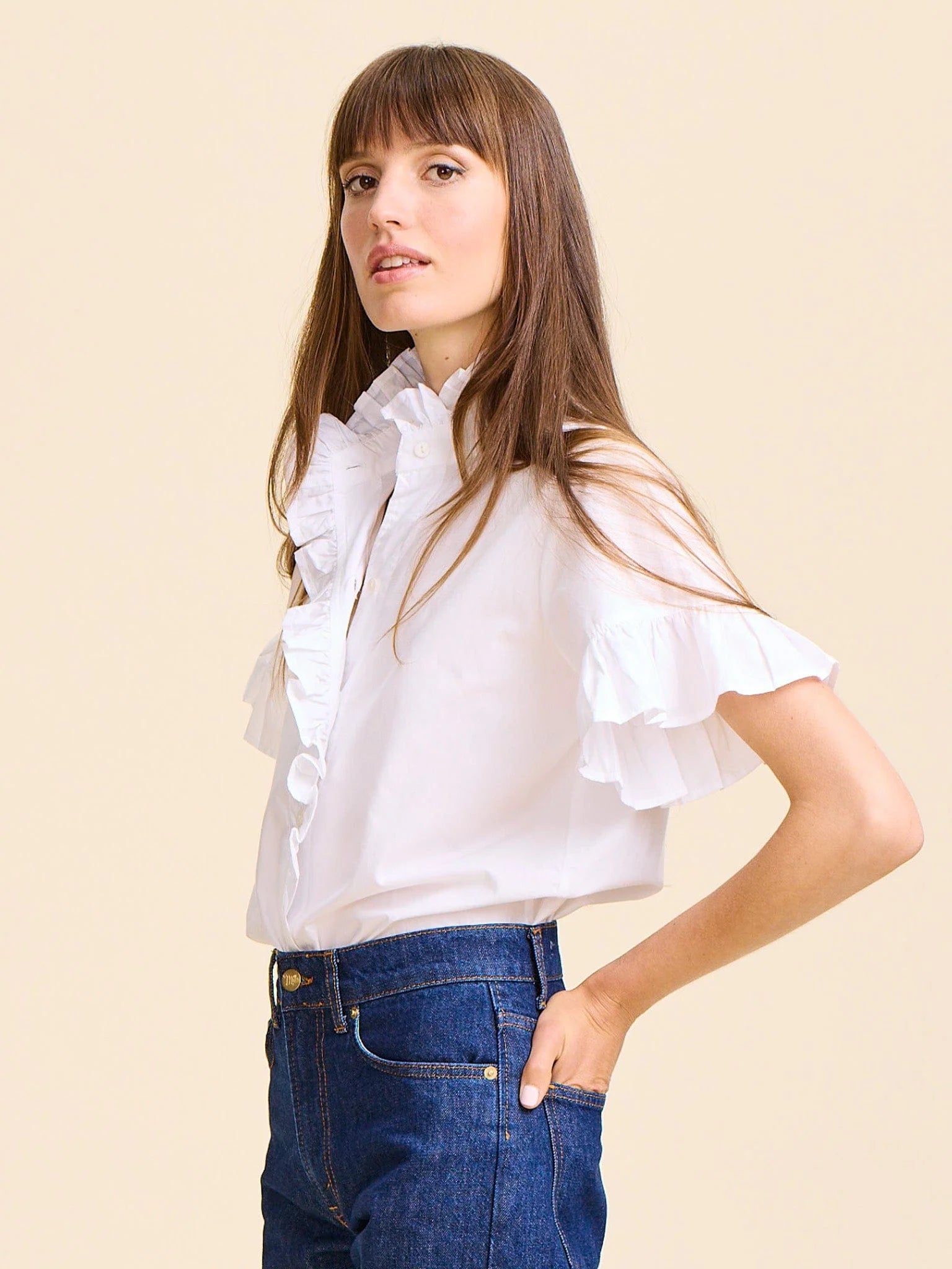 Mille Vanessa Top White