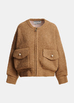 KANADA KNITTED JACKET WITH FUR