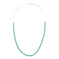 Kate Collins Tiny Gem Necklace Green Onyx