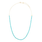 Kate Collins Tiny Gem Necklace Turquoise