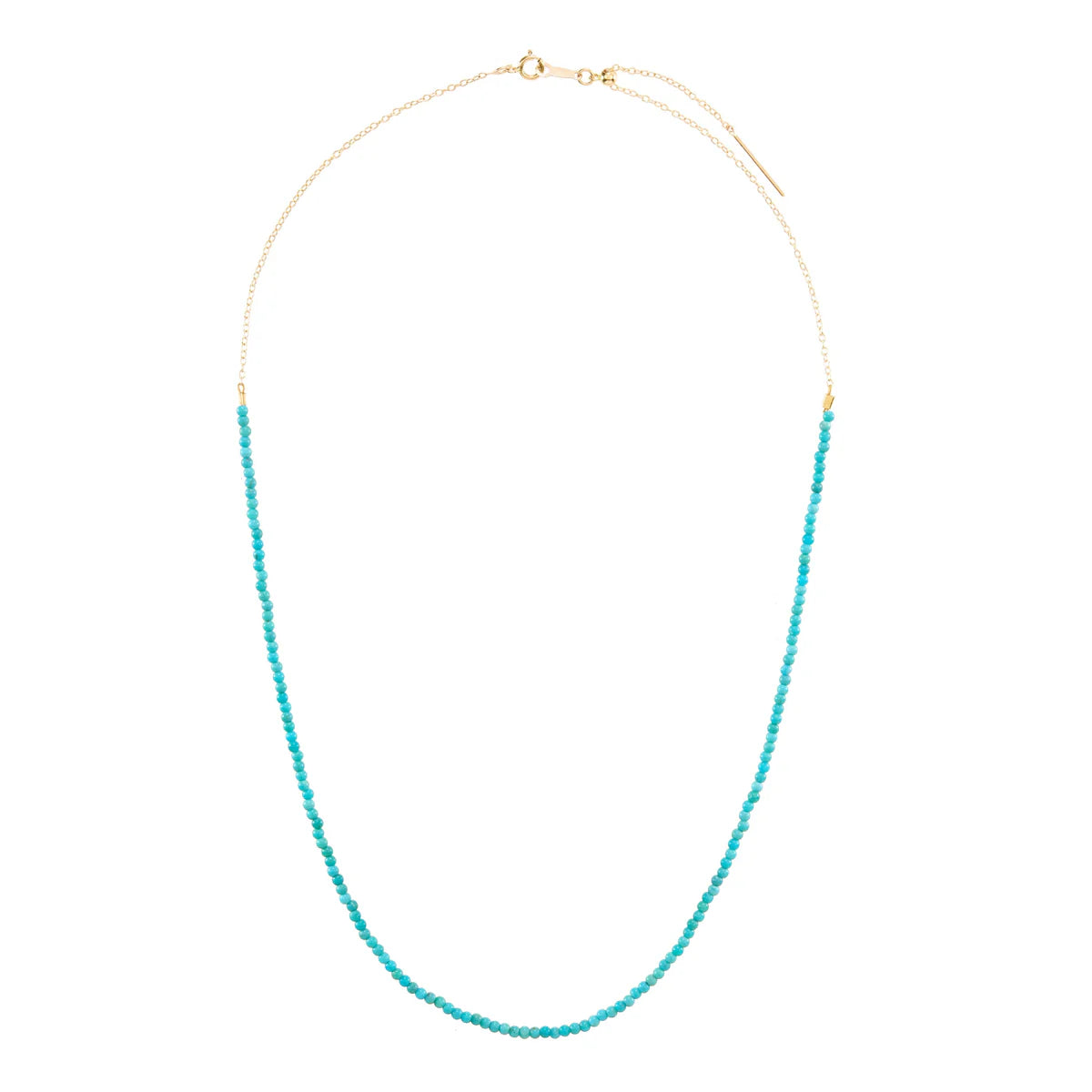 Kate Collins Tiny Gem Necklace Turquoise