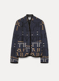 "samarcanda" jacquard blouson