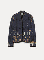"samarcanda" jacquard blouson